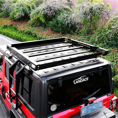 জেইইপি 4x4 অ্যালুমিনিয়াম অ্যালোয় গাড়ি ছাদ ব্যাগ ট্রে প্ল্যাটফর্ম JK JL TJ এর জন্য ছাদ র্যাক বাস্কেট