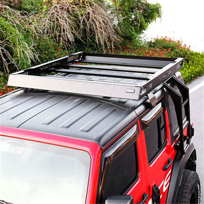 জেইইপি 4x4 অ্যালুমিনিয়াম অ্যালোয় গাড়ি ছাদ ব্যাগ ট্রে প্ল্যাটফর্ম JK JL TJ এর জন্য ছাদ র্যাক বাস্কেট