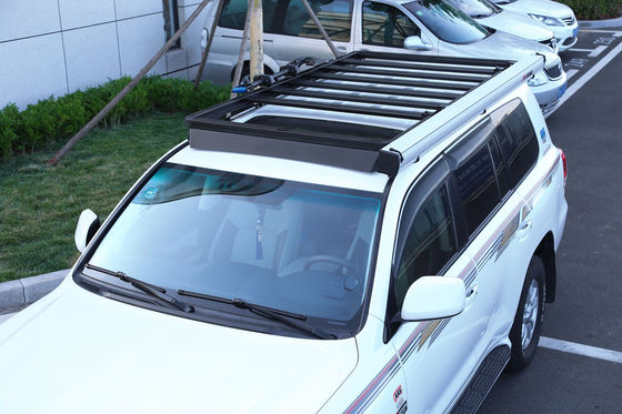 টয়োটা এলসি১৫০ এলসি২০০ এলসি৩০০ এর জন্য কালো পাউডার লেপ গাড়ি ছাদ র্যাক ক্যাম্পিংয়ের জন্য উপযুক্ত