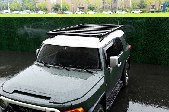 TOYOTA FJ LAND CRUISER 4*4 এক্সট্রুশন অ্যালুমিনিয়াম ছাদ র্যাক সহ ওভারল্যান্ড কার্গো প্ল্যাটফর্ম