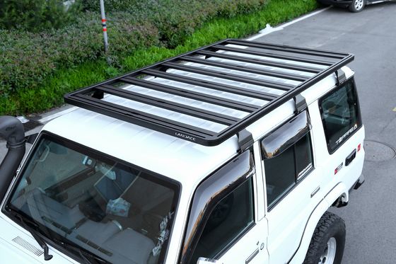 টয়োটা এলসি 76 4x4 যানবাহন আনুষাঙ্গিক পাওয়ার লেপ এবং অ্যালুমিনিয়াম সহ ফ্ল্যাট ছাদ র্যাক