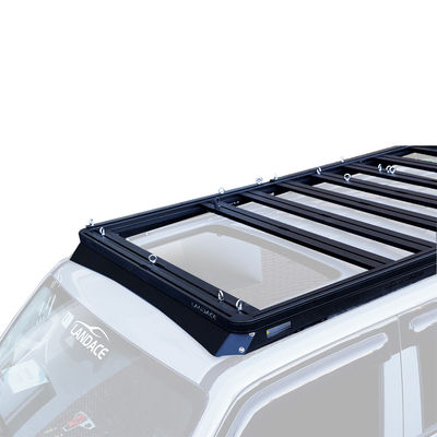 TOYOTA LC200 কার মডেল হাই- 4X4 অ্যালুমিনিয়াম সৌর গাড়ী ছাদ র্যাক ব্যাকবোন মাউন্ট সঙ্গে