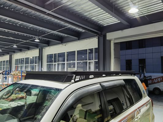 TOYOTA LC200 কার মডেল হাই- 4X4 অ্যালুমিনিয়াম সৌর গাড়ী ছাদ র্যাক ব্যাকবোন মাউন্ট সঙ্গে