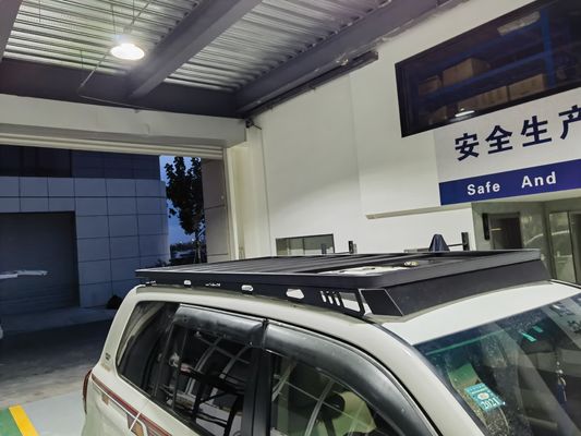 TOYOTA LC200 কার মডেল হাই- 4X4 অ্যালুমিনিয়াম সৌর গাড়ী ছাদ র্যাক ব্যাকবোন মাউন্ট সঙ্গে