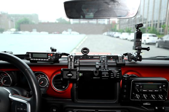 Jeep Wrangler JL অ্যালুমিনিয়াম সেন্টার কনসোল ব্র্যাকেট ড্যাশবোর্ড মাউন্ট জন্য গাড়ী ফোন ধারক