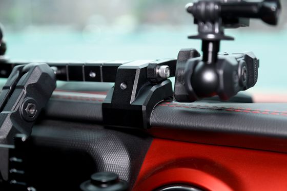 Jeep Wrangler JL অ্যালুমিনিয়াম সেন্টার কনসোল ব্র্যাকেট ড্যাশবোর্ড মাউন্ট জন্য গাড়ী ফোন ধারক