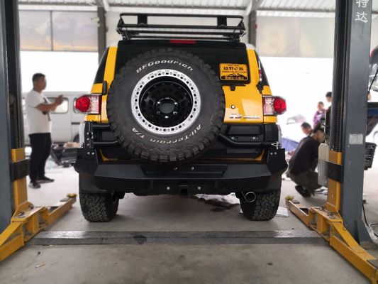 OEM টয়োটা এফজে ক্রুজার উইঞ্চ বুল বার ফ্রন্ট বাম্পার টায়ার ক্যারিয়ার জেরিকান হোল্ডার সহ রিয়ার বাম্পার