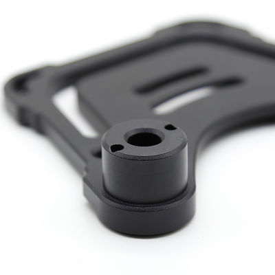 জিপ সংশোধন কাস্টম কালো হার্ড অ্যানোডাইজিং সিএনসি উচ্চ নির্ভুলতা অ্যালুমিনিয়াম খাদ অংশ