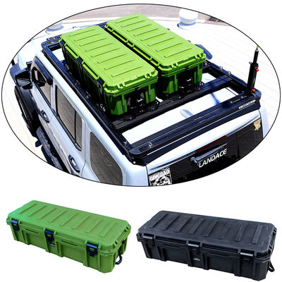 অটোর ছাদ র্যাকের জন্য আয়তক্ষেত্রাকার 4WD 4x4 বাইরের আনুষাঙ্গিক এলএলডিপিই প্লাস্টিকের ক্যাম্পিং স্টোরেজ বক্স