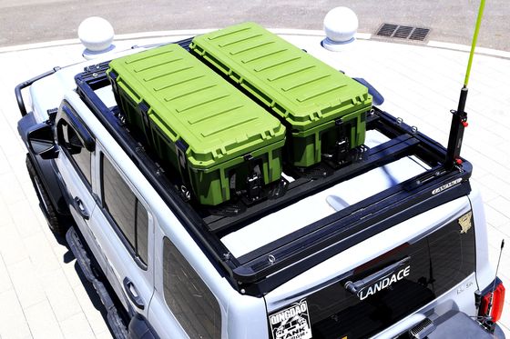 অটোর ছাদ র্যাকের জন্য আয়তক্ষেত্রাকার 4WD 4x4 বাইরের আনুষাঙ্গিক এলএলডিপিই প্লাস্টিকের ক্যাম্পিং স্টোরেজ বক্স