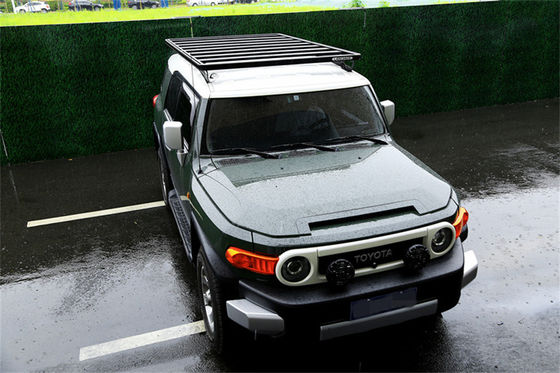 TOYOTA FJ LAND CRUISER ফ্ল্যাট ছাদ র্যাক প্ল্যাটফর্ম অ্যালুমিনিয়াম খাদ ছাদ র্যাক OEM গৃহীত