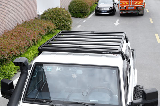 সহজ ইনস্টলেশন টয়োটা এলসি 79 এর জন্য কালো পাউডার লেপ ছাদ র্যাক সরাসরি কাস্টমাইজেশন