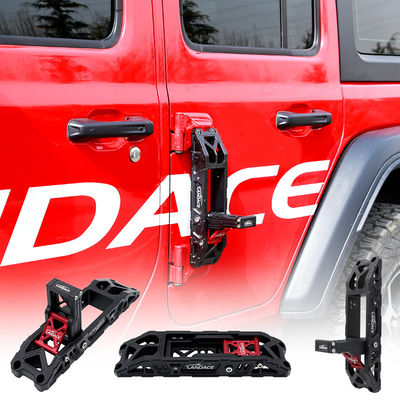 JEEP Wrangler JL JK 2023 হার্ড অ্যানোডাইজিং অ্যালুমিনিয়াম খাদ সাইড ডোর হুক পেডাল বাজারের জন্য