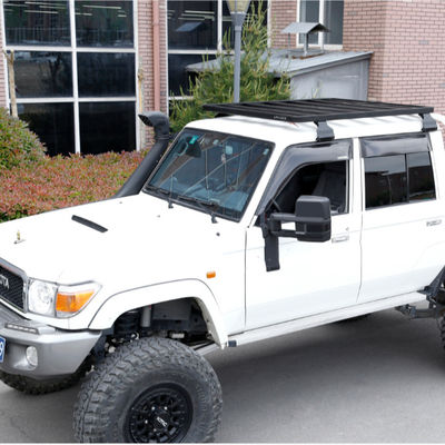 কালো অ্যাকজো নোবেল পাউডার লেপযুক্ত ইউনিভার্সাল ছাদ র্যাক বাস্কেট 4x4 অ্যালুমিনিয়াম খাদ ছাদ র্যাক