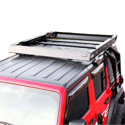 জিপ Wrangler জন্য স্টিল এবং অ্যালুমিনিয়াম খাদ শক্ত ছাদ মাউন্ট বাস্কেট নেট ওজন 37.5kg