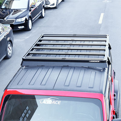 2000*1425*55 মিমি কালো ছাদ র্যাক জিপ Wrangler JL JK ফ্ল্যাট ছাদ ট্রে ব্যাগ ক্রেট জন্য