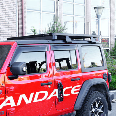 2000*1425*55 মিমি কালো ছাদ র্যাক জিপ Wrangler JL JK ফ্ল্যাট ছাদ ট্রে ব্যাগ ক্রেট জন্য