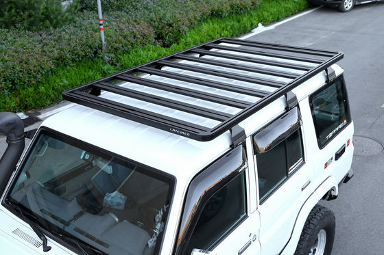ইউনিভার্সাল 4X4 অ্যালুমিনিয়াম স্টীল কার্গো ক্যারিয়ার বাস্কেট ছাদ র্যাক এসইউভি জন্য জিমনি Fj ক্রুজার 4runner 1540X1425mm